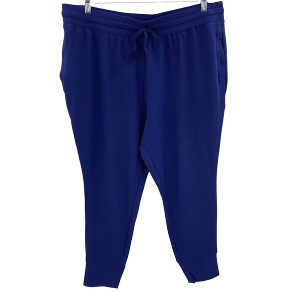 NWT Fabletics 1X (16-18) Daria Jogger Pants Navy - Picture 4 of 12